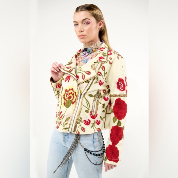 Aratta Carmen Embroidered Jacket: Ivory, L, NWT - Picture 2 of 9